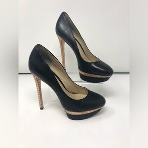 B Brian Atwood black Platform Pump sz 8.5 / 39